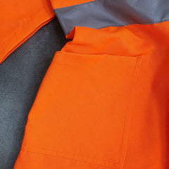 Men's Work Coverall High Visibility Coverall with Reflective Trim(LOGO PRINTING)