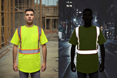 Safety Shirts for Men High Reflective Shirts with Pocket(LOGO PRINTING)
