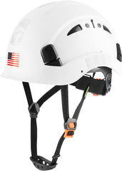 Safety Helmet Hard Hat Vented ABS Work Helmet 6-Point Suspension ANSI Z89.1 Approved Ideal for Industrial & Construction