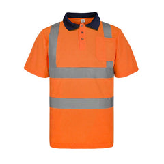 High Visibility Safety Polo Shirts with Pocket(LOGO PRINTING)