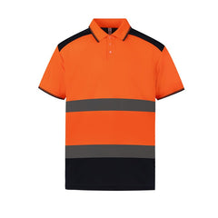 Safety Shirts for Men,High Reflective Men Polo Shirts with Pocket(LOGO PRINTING)