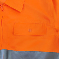 Men's Work Coverall High Visibility Coverall with Reflective Trim(LOGO PRINTING)