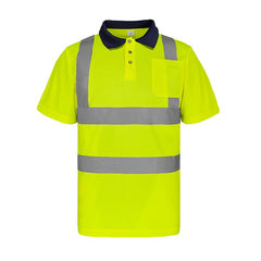 High Visibility Safety Polo Shirts with Pocket(LOGO PRINTING)