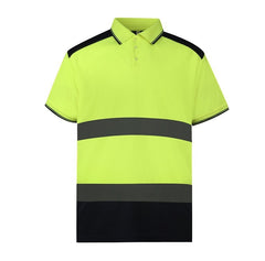 Safety Shirts for Men,High Reflective Men Polo Shirts with Pocket(LOGO PRINTING)