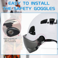 Construction Hard Hat with Visor