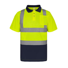 High Visibility Safety Polo Shirts with Pocket(LOGO PRINTING)