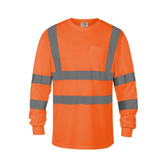 Hi-Vis Safety Shirts Long Sleeve with Chest Pocket(Logo Printing)