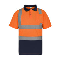 High Visibility Safety Polo Shirts with Pocket(LOGO PRINTING)