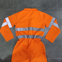 Men's Work Coverall High Visibility Coverall with Reflective Trim(LOGO PRINTING)