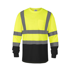 Hi-Vis Safety Shirts Long Sleeve with Chest Pocket(Logo Printing)