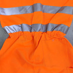 Men's Work Coverall High Visibility Coverall with Reflective Trim(LOGO PRINTING)