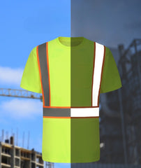 Safety Shirts for Men High Reflective Shirts with Pocket(LOGO PRINTING)