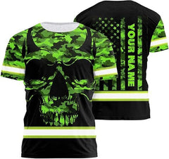 High Visibility 3D Printing Safety Workwear Custom Name for Workers, Runners, Truckers, Patriotic