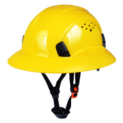 Yellow Full Brim Construction ABS Hard Hats OSHA Approved