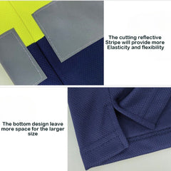 Safety Shirts for Men,High Reflective Men Polo Shirts with Pocket(LOGO PRINTING)