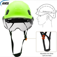 Green Safety Hard Hat ANSI Z89.1 Approved ABS Helmet