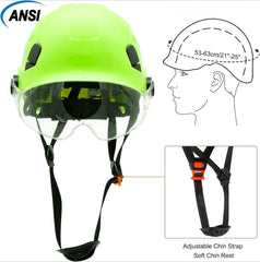 Green Safety Hard Hat ANSI Z89.1 Approved ABS Helmet
