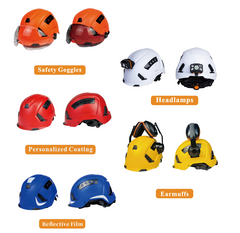 Functional Safety Helmets Vented ANSI Z89.1 Approved Ideal for Industrial & Construction AF-10B