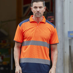 Safety Shirts for Men,High Reflective Men Polo Shirts with Pocket(LOGO PRINTING)