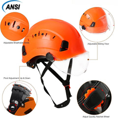 Orange Safety Hard Hat ANSI Z89.1 Approved ABS Helmet