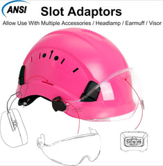 Pink Safety Hard Hat ANSI Z89.1 Approved ABS Helmet