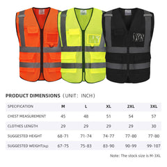 High Visibility Safety Vest for Men Women Construction Vest(LOGO PRINTING)