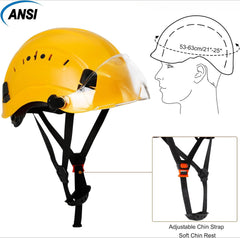 Yellow Safety Hard Hat ANSI Z89.1 Approved ABS Helmet