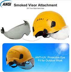 Yellow Safety Hard Hat ANSI Z89.1 Approved ABS Helmet