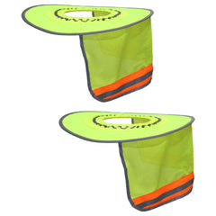 Hard Hat Sun Shade Full Brim Elastic Closure, Hard Hat Accessories with Reflective Stripe High Visibility Neck Protection