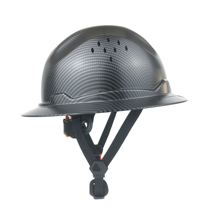 Carbon Fiber Full Brim Hard Hat AF-14CF