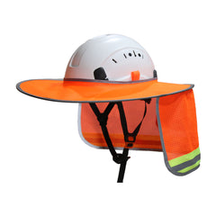 Hard Hat Sun Shade Velcro Closure, Full Brim Neck Shield