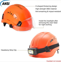 Orange Safety Hard Hat ANSI Z89.1 Approved ABS Helmet