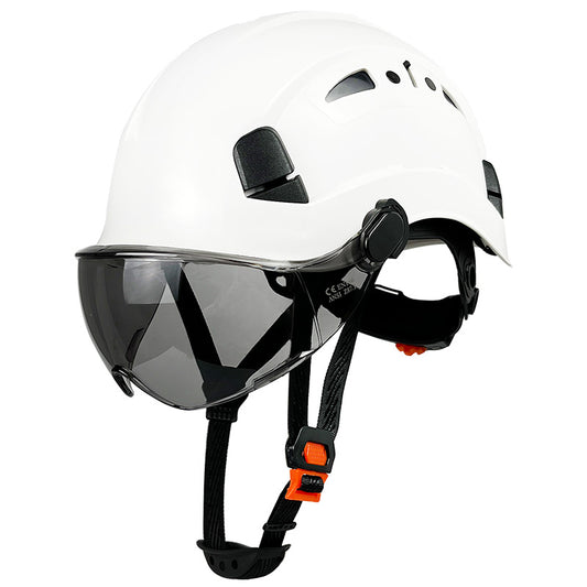 Safety Hard Hat with Visor 6-Point Harness for Construction Industrial Work